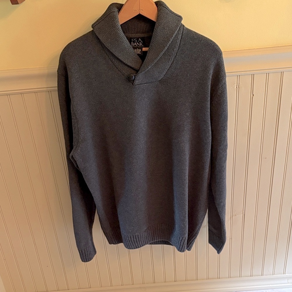 Jos. A. Bank Men's Gray Turtleneck Sweater Size Large